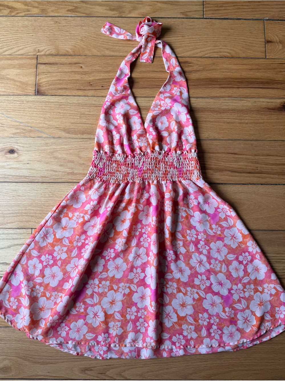 NWOT Pink & Orange Beach Coverup